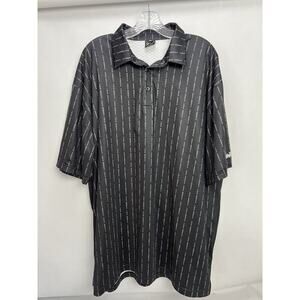 Golf Gods Australia 3XL Polo Shirt Black “F*** Bogeys” All-Over Print Golf Polo